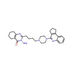 Nn1c(CCCCN2CCN(c3nc4ccccc4c4c3CCC4)CC2)nc2c(c1=O)CCCC2 ZINC000059854290