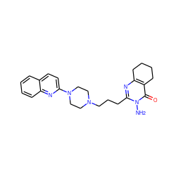 Nn1c(CCCN2CCN(c3ccc4ccccc4n3)CC2)nc2c(c1=O)CCCC2 ZINC000059855486