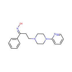 O/N=C(\CCN1CCN(c2ccccn2)CC1)c1ccccc1 ZINC000036216733