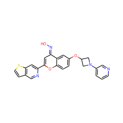 O/N=c1\cc(-c2cc3sccc3cn2)oc2ccc(OC3CN(c4cccnc4)C3)cc12 ZINC001772578581