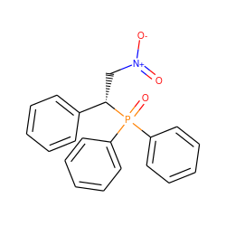 O=[N+]([O-])C[C@@H](c1ccccc1)P(=O)(c1ccccc1)c1ccccc1 ZINC000033354088