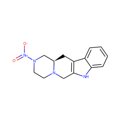 O=[N+]([O-])N1CCN2Cc3[nH]c4ccccc4c3C[C@@H]2C1 ZINC000026744120