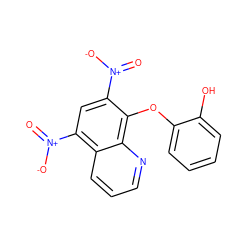 O=[N+]([O-])c1cc([N+](=O)[O-])c2cccnc2c1Oc1ccccc1O ZINC000002831230