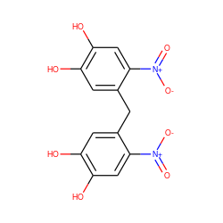 O=[N+]([O-])c1cc(O)c(O)cc1Cc1cc(O)c(O)cc1[N+](=O)[O-] ZINC000142488961