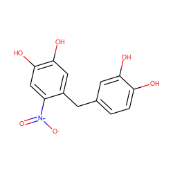 O=[N+]([O-])c1cc(O)c(O)cc1Cc1ccc(O)c(O)c1 ZINC000142488722