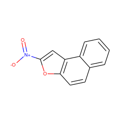 O=[N+]([O-])c1cc2c(ccc3ccccc32)o1 ZINC000001574573