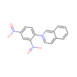 O=[N+]([O-])c1ccc(-[n+]2ccc3ccccc3c2)c([N+](=O)[O-])c1 ZINC000005669875