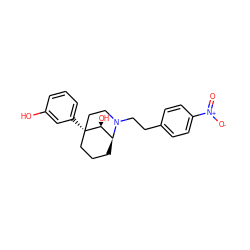 O=[N+]([O-])c1ccc(CCN2CC[C@]3(c4cccc(O)c4)CCC[C@H]2[C@@H]3O)cc1 ZINC001772575003