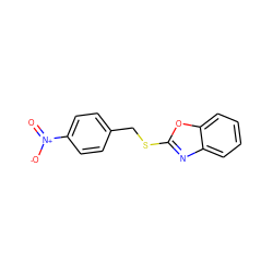 O=[N+]([O-])c1ccc(CSc2nc3ccccc3o2)cc1 ZINC000000041162