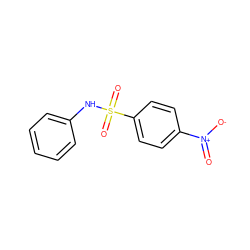 O=[N+]([O-])c1ccc(S(=O)(=O)Nc2ccccc2)cc1 ZINC000000121153