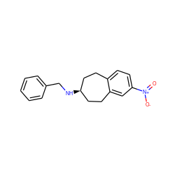 O=[N+]([O-])c1ccc2c(c1)CC[C@@H](NCc1ccccc1)CC2 ZINC000653748026