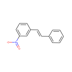 O=[N+]([O-])c1cccc(/C=C/c2ccccc2)c1 ZINC000000620362