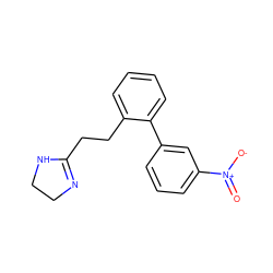 O=[N+]([O-])c1cccc(-c2ccccc2CCC2=NCCN2)c1 ZINC000040975174