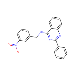 O=[N+]([O-])c1cccc(CNc2nc(-c3ccccc3)nc3ccccc23)c1 ZINC000013743190