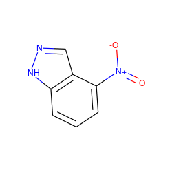 O=[N+]([O-])c1cccc2[nH]ncc12 ZINC000000169194