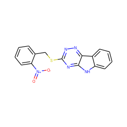 O=[N+]([O-])c1ccccc1CSc1nnc2c(n1)[nH]c1ccccc12 ZINC000007798198