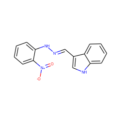 O=[N+]([O-])c1ccccc1N/N=C/c1c[nH]c2ccccc12 ZINC000004119153