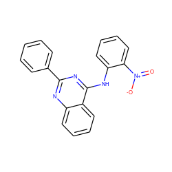 O=[N+]([O-])c1ccccc1Nc1nc(-c2ccccc2)nc2ccccc12 ZINC000095576139