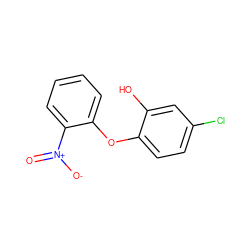 O=[N+]([O-])c1ccccc1Oc1ccc(Cl)cc1O ZINC000064485962