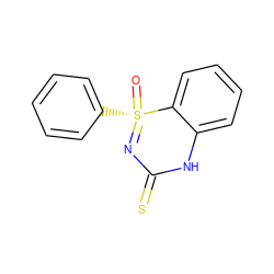 O=[S@]1(c2ccccc2)=NC(=S)Nc2ccccc21 ZINC000013905681