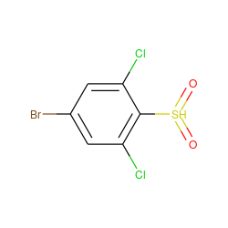 O=[SH](=O)c1c(Cl)cc(Br)cc1Cl ZINC001772592517