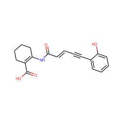 O=C(/C=C/C#Cc1ccccc1O)NC1=C(C(=O)O)CCCC1 ZINC001772600116