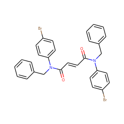 O=C(/C=C/C(=O)N(Cc1ccccc1)c1ccc(Br)cc1)N(Cc1ccccc1)c1ccc(Br)cc1 ZINC000103191352