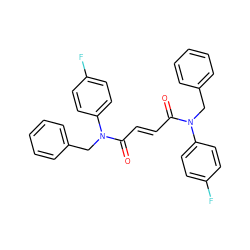 O=C(/C=C/C(=O)N(Cc1ccccc1)c1ccc(F)cc1)N(Cc1ccccc1)c1ccc(F)cc1 ZINC000103191509