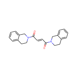 O=C(/C=C/C(=O)N1CCc2ccccc2C1)N1CCc2ccccc2C1 ZINC000004900874