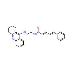 O=C(/C=C/C=C/c1ccccc1)NCCNc1c2c(nc3ccccc13)CCCC2 ZINC000653707770