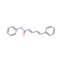 O=C(/C=C/C=C/c1ccccc1)Nc1ccccc1 ZINC000072114787