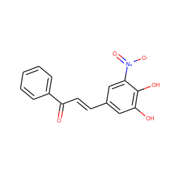 O=C(/C=C/c1cc(O)c(O)c([N+](=O)[O-])c1)c1ccccc1 ZINC000036295155