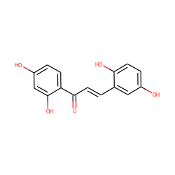 O=C(/C=C/c1cc(O)ccc1O)c1ccc(O)cc1O ZINC000039023199