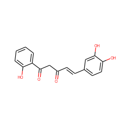 O=C(/C=C/c1ccc(O)c(O)c1)CC(=O)c1ccccc1O ZINC000101664778