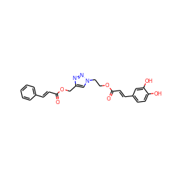 O=C(/C=C/c1ccc(O)c(O)c1)OCCn1cc(COC(=O)/C=C/c2ccccc2)nn1 ZINC000040865931