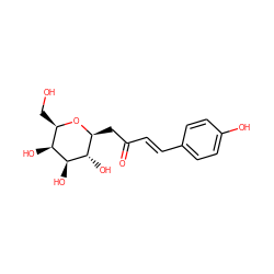 O=C(/C=C/c1ccc(O)cc1)C[C@@H]1O[C@H](CO)[C@H](O)[C@H](O)[C@H]1O ZINC000095582222