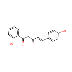 O=C(/C=C/c1ccc(O)cc1)CC(=O)c1ccccc1O ZINC000101664782