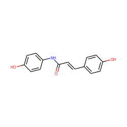 O=C(/C=C/c1ccc(O)cc1)Nc1ccc(O)cc1 ZINC000034742948