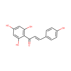 O=C(/C=C/c1ccc(O)cc1)c1c(O)cc(O)cc1O ZINC000004097193