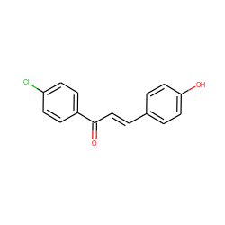 O=C(/C=C/c1ccc(O)cc1)c1ccc(Cl)cc1 ZINC000004722938