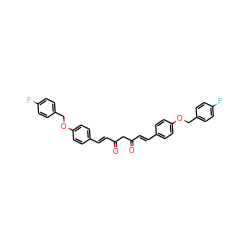 O=C(/C=C/c1ccc(OCc2ccc(F)cc2)cc1)CC(=O)/C=C/c1ccc(OCc2ccc(F)cc2)cc1 ZINC000653706329