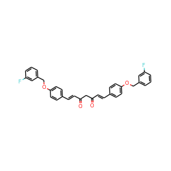 O=C(/C=C/c1ccc(OCc2cccc(F)c2)cc1)CC(=O)/C=C/c1ccc(OCc2cccc(F)c2)cc1 ZINC000653706310