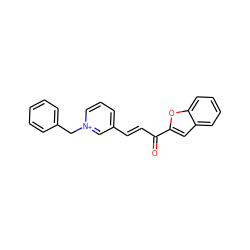 O=C(/C=C/c1ccc[n+](Cc2ccccc2)c1)c1cc2ccccc2o1 ZINC000473158182