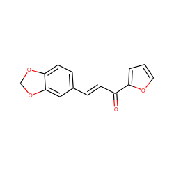 O=C(/C=C/c1ccc2c(c1)OCO2)c1ccco1 ZINC000005101419