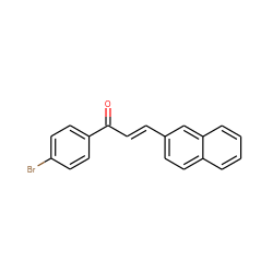 O=C(/C=C/c1ccc2ccccc2c1)c1ccc(Br)cc1 ZINC000042887710