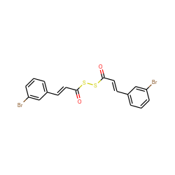 O=C(/C=C/c1cccc(Br)c1)SSC(=O)/C=C/c1cccc(Br)c1 ZINC000473113331