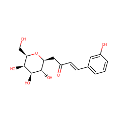 O=C(/C=C/c1cccc(O)c1)C[C@@H]1O[C@H](CO)[C@H](O)[C@H](O)[C@H]1O ZINC000095583609