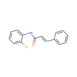 O=C(/C=C/c1ccccc1)Nc1ccccc1Cl ZINC000000240704