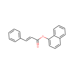 O=C(/C=C/c1ccccc1)Oc1cccc2ccccc12 ZINC000000287718