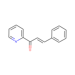 O=C(/C=C/c1ccccc1)c1ccccn1 ZINC000004091593